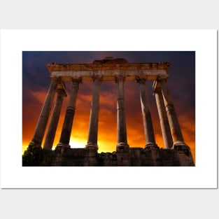 Temple of Saturn Ruins Posters and Art